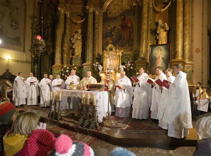 Jezus Miłosierny z pielgrzymką w Reszlu